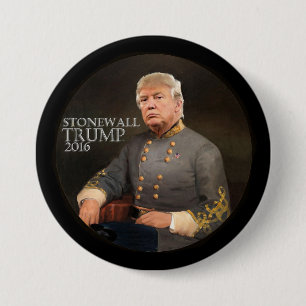 Who will build the wall? 7.5 cm round badge