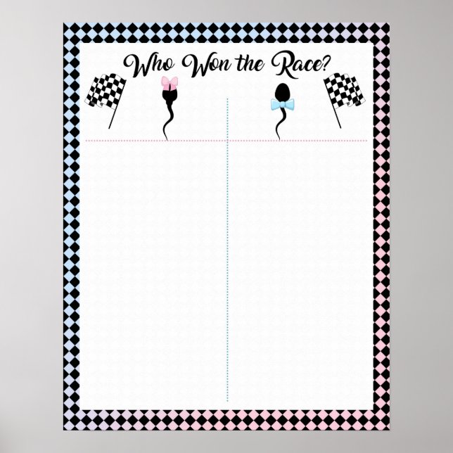 Who Won the Race Sperm Cast Your Vote Poster (Front)