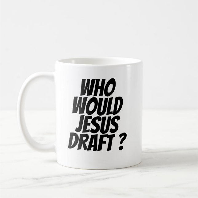 Who Would Jesus Draught? Coffee Mug (Left)
