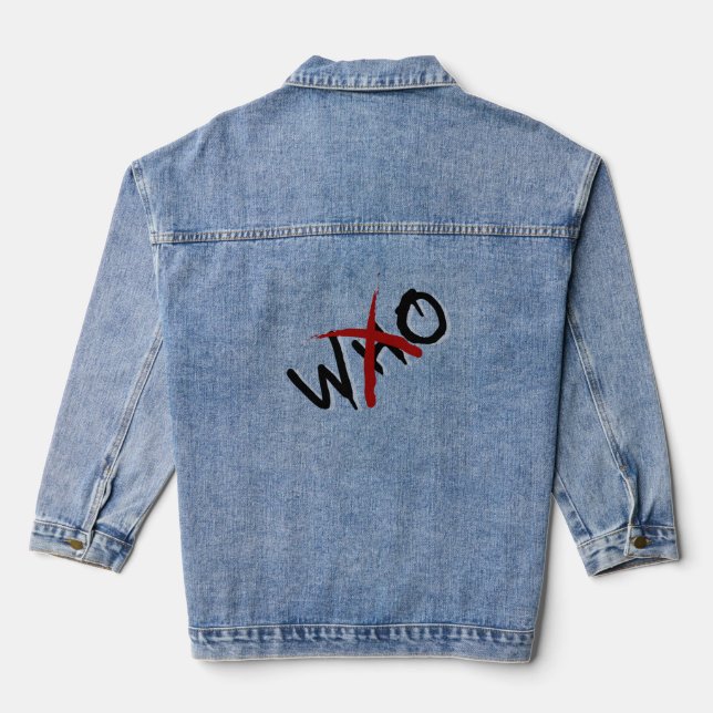 WHO X Graffiti Denim Jacket (Back)