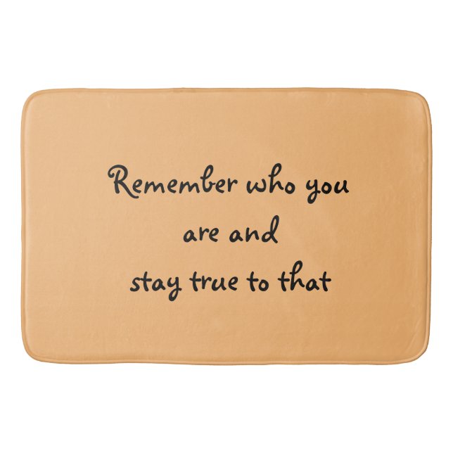 Who You Are  Bath Mat (Front)