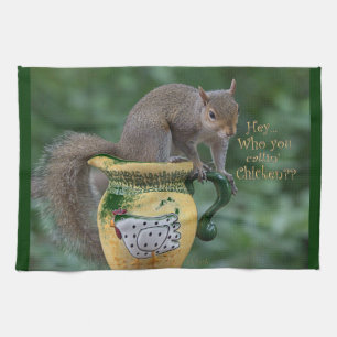 Who You Callin' Chicken Tea Towel