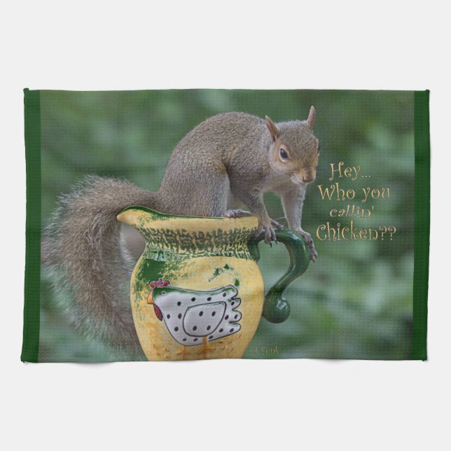 Who You Callin' Chicken Tea Towel (Horizontal)