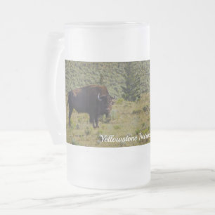 Who You Looking At Frosted Glass Beer Mug
