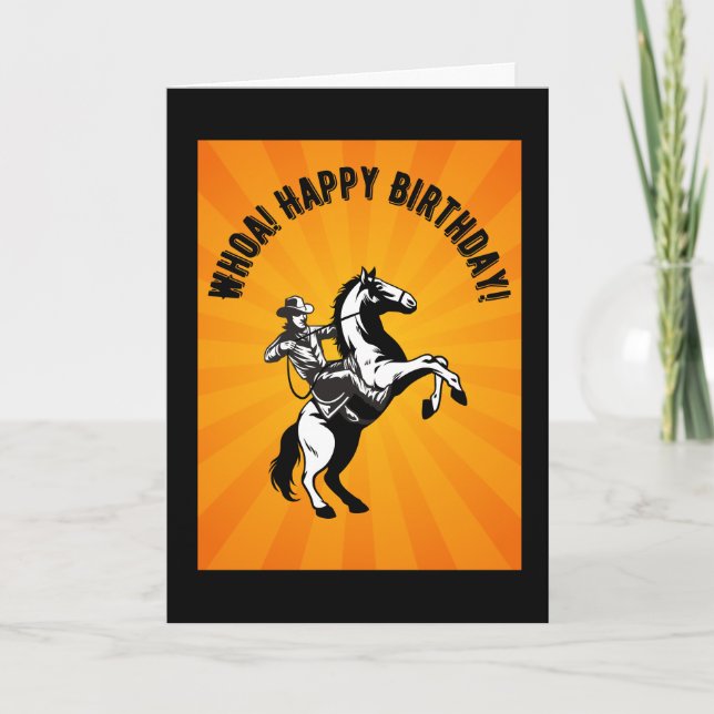 Whoa! Happy Birthday! A Horse and Cowboy Programme (Front)