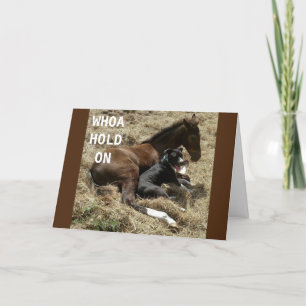 WHOA HOLD ON SO I CAN SAY "HAPPY BIRTHDAY" CARD