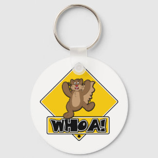 Whoa Squirrel Key Ring