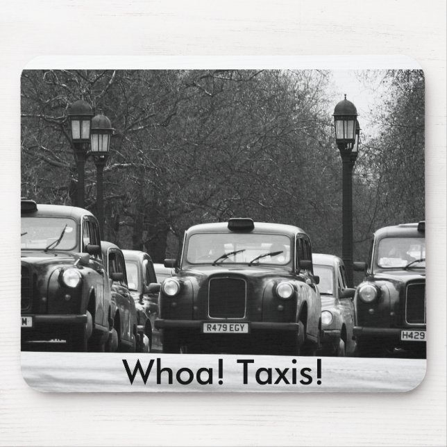 Whoa! Taxis! Mouse Mat (Front)