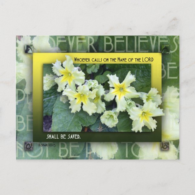 Whoever Calls on the Name Postcard (Front)