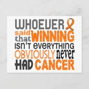 Whoever Said Leukaemia Postcard
