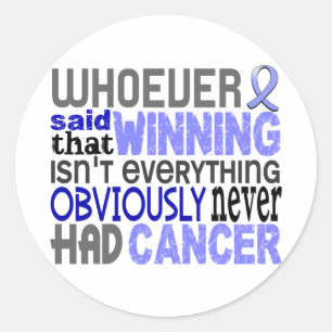 Whoever Said Prostate Cancer Classic Round Sticker
