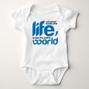 Whoever saves one life baby bodysuit