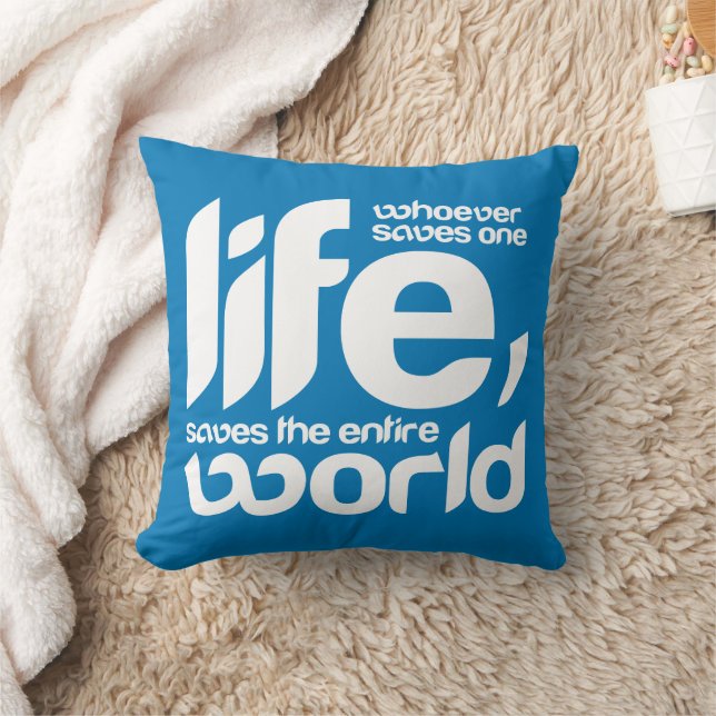 Whoever saves one life cushion (Blanket)