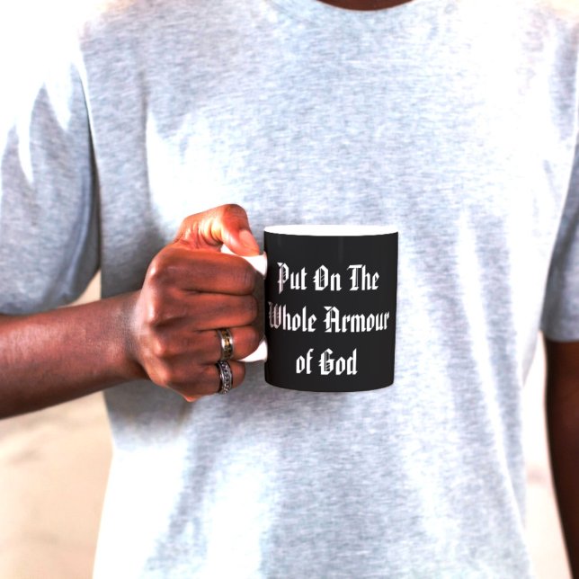 Whole Armour of God Gothic Quote Coffee Mug (Creator Uploaded)