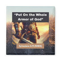 Whole Armour of God - Stone Magnet