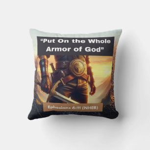 Whole Armour of God - Throw Pillow