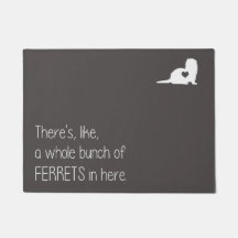 Whole Bunch of Ferrets Doormat