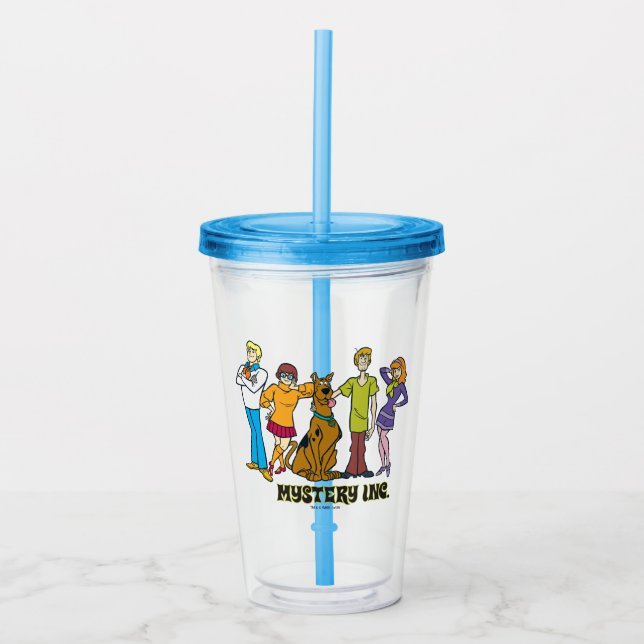Whole Gang 12 Mystery Inc Acrylic Tumbler (Front)