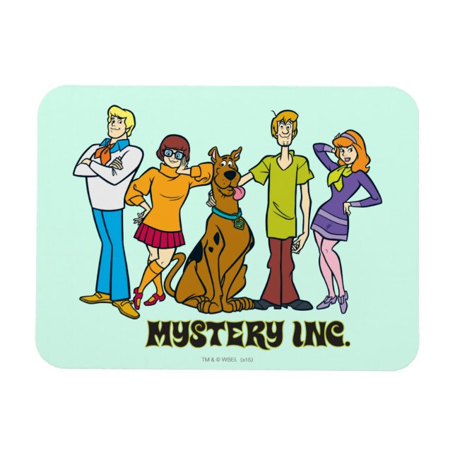 Whole Gang 12 Mystery Inc Magnet (Horizontal)