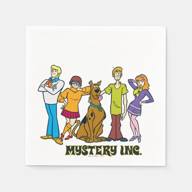 Whole Gang 12 Mystery Inc Napkin (Front)