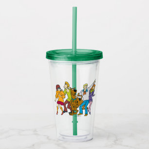 Whole Gang 13 Mystery Inc Acrylic Tumbler