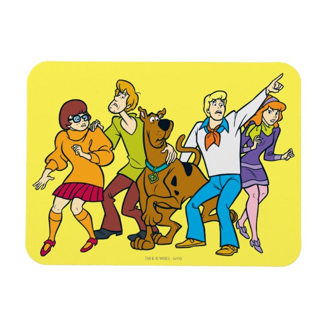 Whole Gang 13 Mystery Inc Magnet (Horizontal)