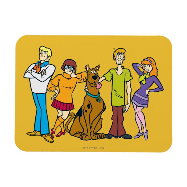 Whole Gang 14 Mystery Inc Magnet (Horizontal)