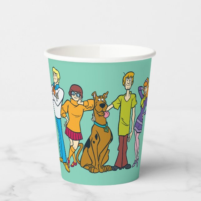 Whole Gang 14 Mystery Inc Paper Cups (Left)