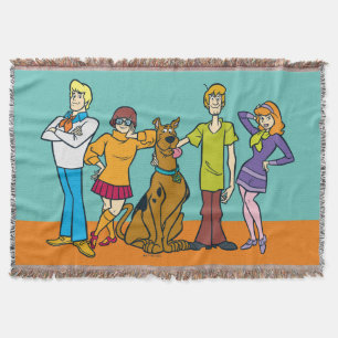 Whole Gang 14 Mystery Inc Throw Blanket