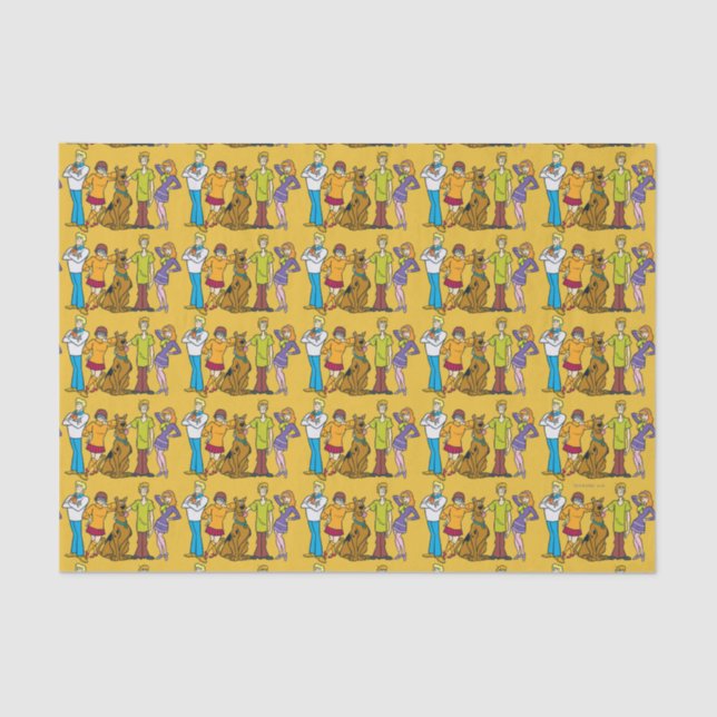 Whole Gang 14 Mystery Inc Tissue Paper (Front)