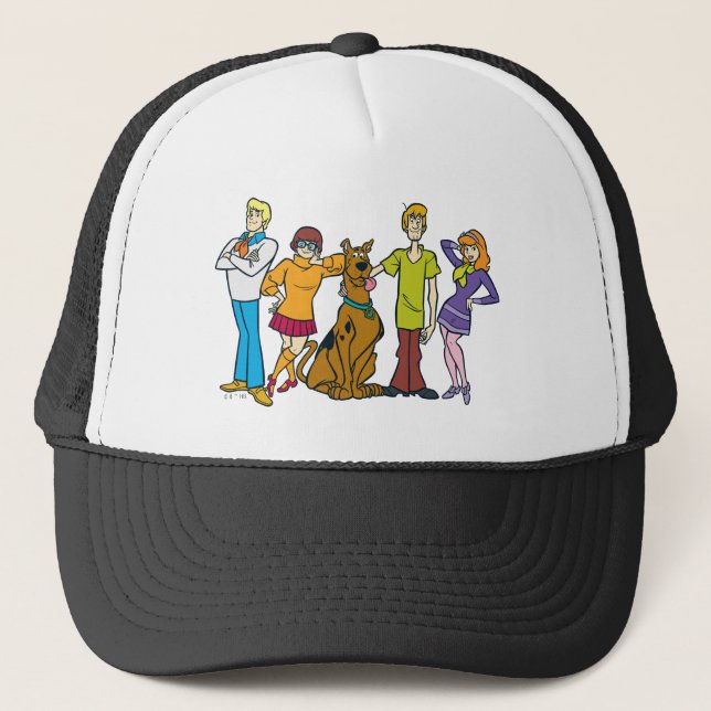 Whole Gang 14 Mystery Inc Trucker Hat (Front)