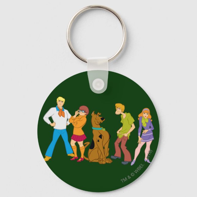 Whole Gang 15 Mystery Inc Key Ring (Front)