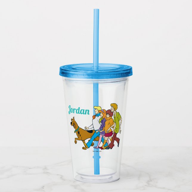 Whole Gang 18 Mystery Inc Acrylic Tumbler (Front)