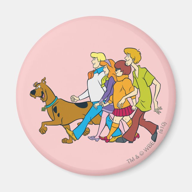 Whole Gang 18 Mystery Inc Magnet (Front)