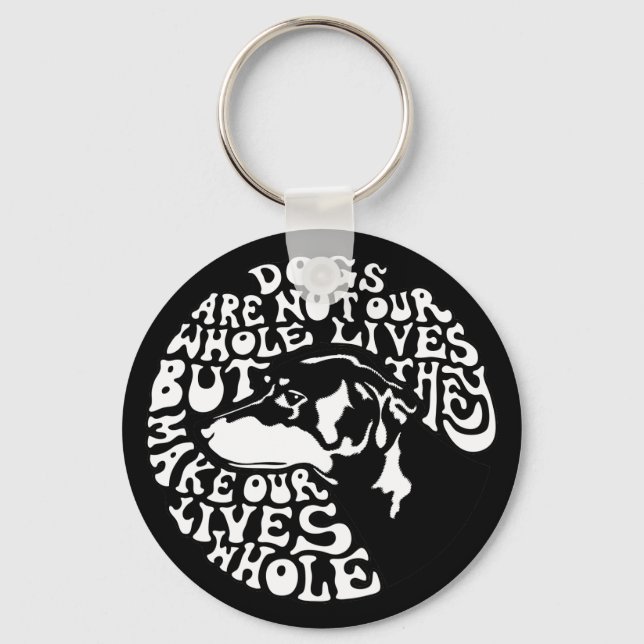 Whole Lives -bw Key Ring (Front)