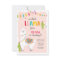 Whole llama fun birthday invitation Alpace Cactus