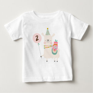 Whole Llama Fun Lime Green Birthday Party T-Shirt