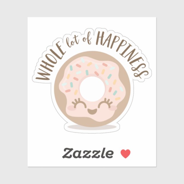 Whole Lot of Happiness Cute Kawaii Style Doughnut (Sheet)