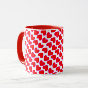 Whole Lotta Love Romantic Red Hearts Galore Mug