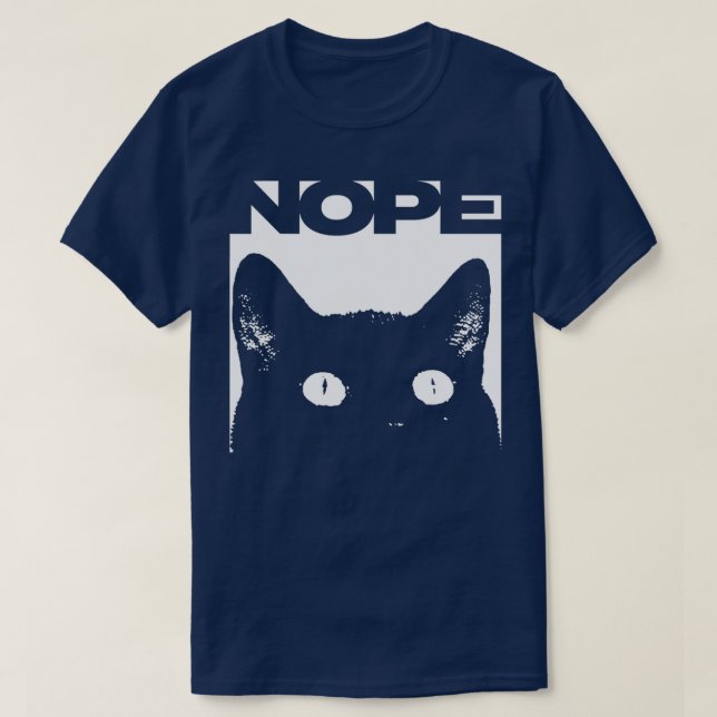 Whole Lotta Nope Cat Cat Kitty Meow  T-Shirt (Design Front)