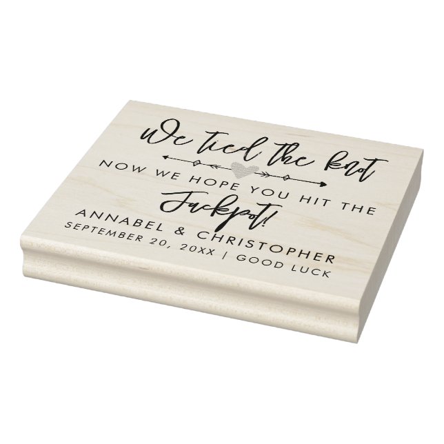 whole lotto love Lottery scratchcard Wedding favor Rubber Stamp (Stamp)