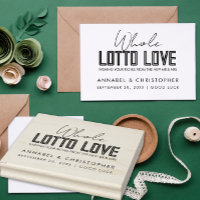 whole lotto love Lottery Ticket Wedding favour