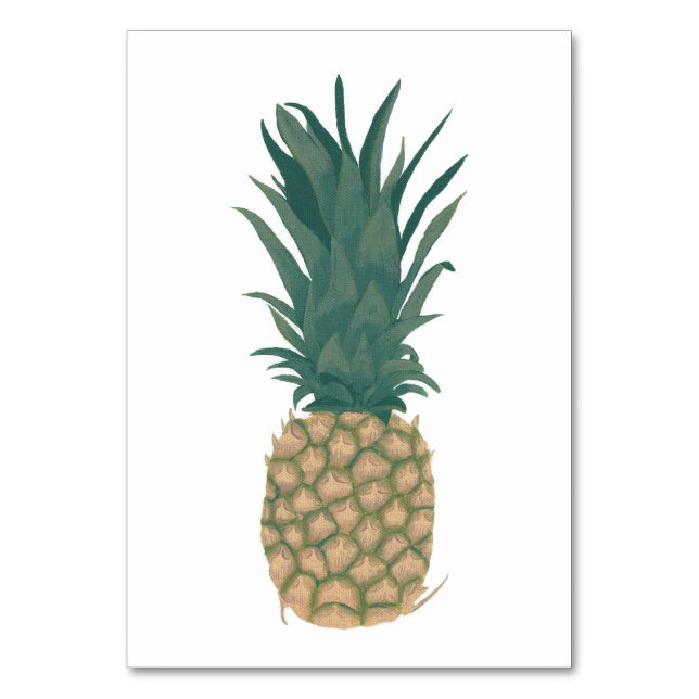 Whole pineapple reading flashcards for adults table number (Front)