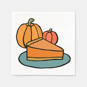 Whole Pumpkin Pie Napkin