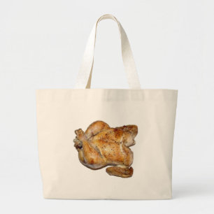 Whole Roast Chicken Large Tote Bag