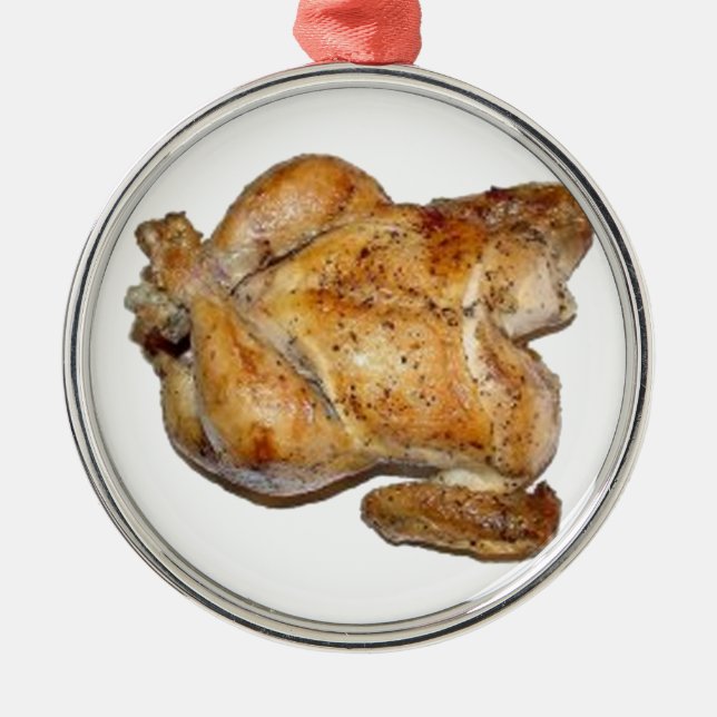 Whole Roast Chicken Metal Tree Decoration (Front)