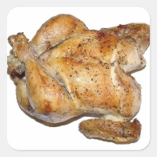 Whole Roast Chicken Square Sticker