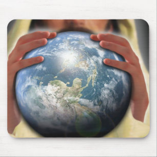 Whole World in His Hands Mouse Mat
