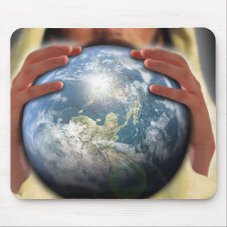 Whole World in His Hands Mouse Mat