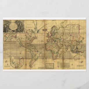 Whole World Map by Herman Moll (1719)